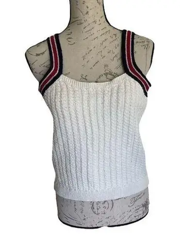 Mango 𝅺 sweater tank top cotton blend Sz XL