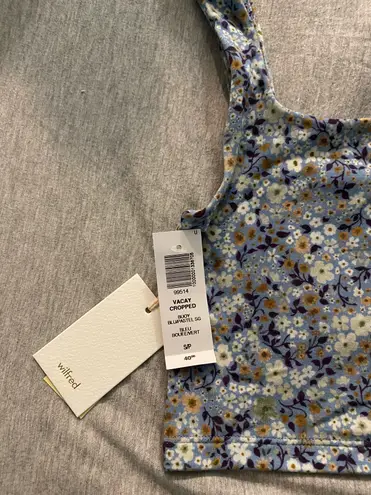 Wilfred NWT Aritzia  Floral Cropped Tank