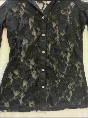 Grass Collection Black Lace Top