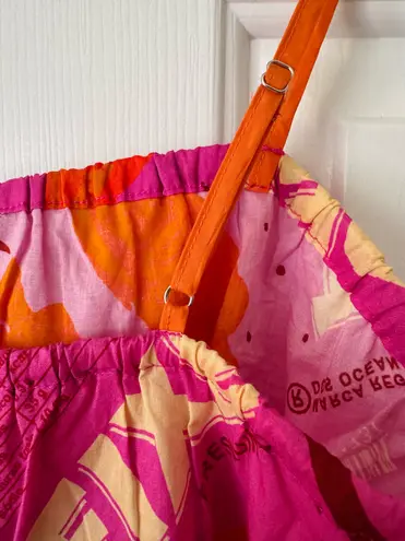 Farm Rio Printed Scallop-Hem Swing Cami Top, Size L