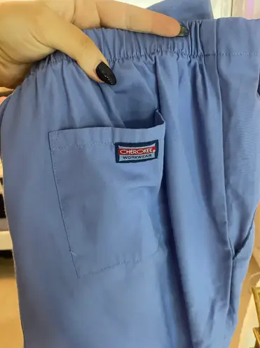 Cherokee Ciel Blue Scrub Bottoms