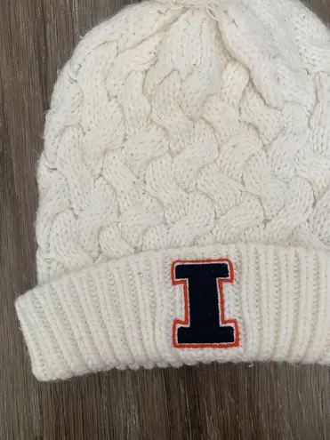 uiuc winter hat beanie White - Image 2