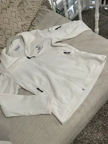 Columbia Off-White, Cream Women’s  Sportswear Fleece Jacket / From Pebble Beach