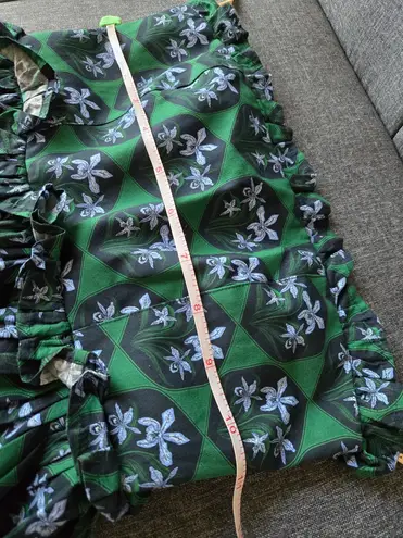 Agua Bendita Agua By Strapless Green Dress