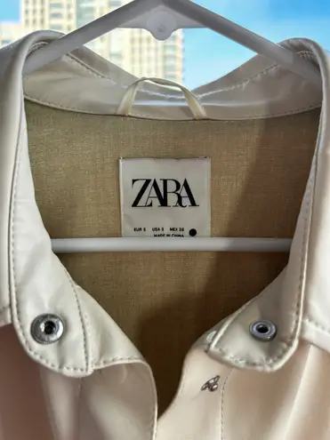 ZARA Faux Leather Oversized Jacket 