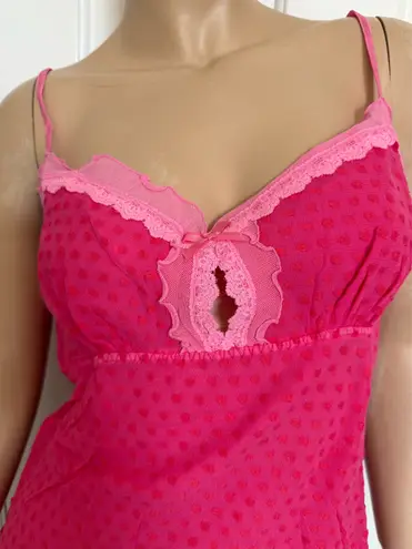 Hanky Panky Vintage Pink Lace Mesh Camisole Top Brand New Hard Find Made in USA