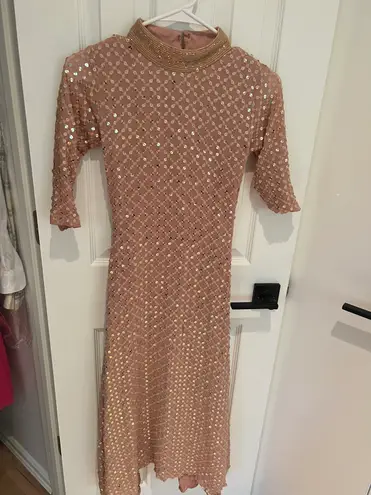 Anarkali Suit Pink Size XS