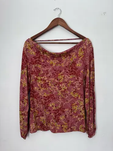 Buckle Black NWOT Floral Wide Cowl Neck Long Sleeve