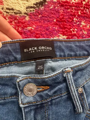 Black Orchid Dark Wash Flare Jean