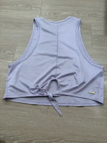 Alala ® Purple Mesh Tie-Back Tank - Image 6