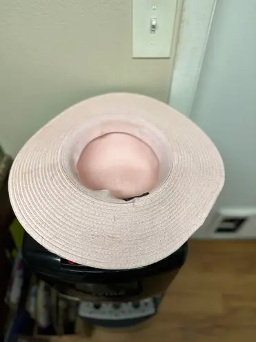 Women's Pink Straw Sun Hat