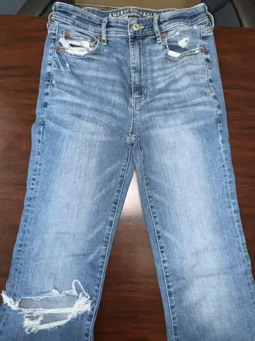 American Eagle Flare Denim Super Stretch Jeans Size 6 Long