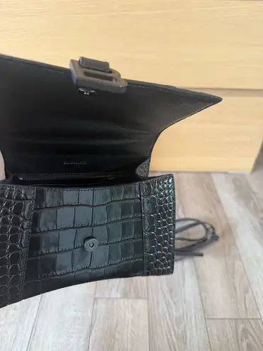 Balenciaga Crocodile Hourglass Small Handbag