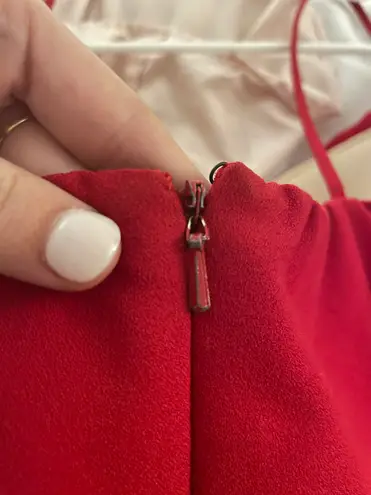 Black Halo Red Maxi Dress