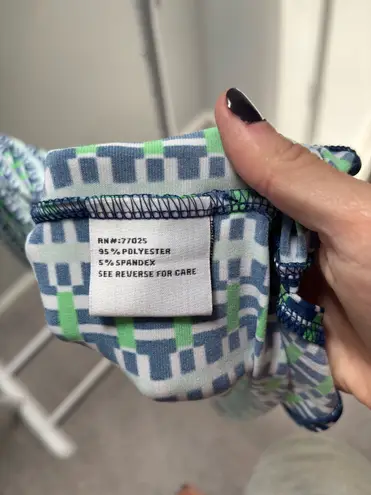 Liz Lange Geometric Tie Front Dress