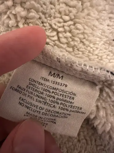 Sage Collective Fleece Flannel With Sherpa Lining Black Size M