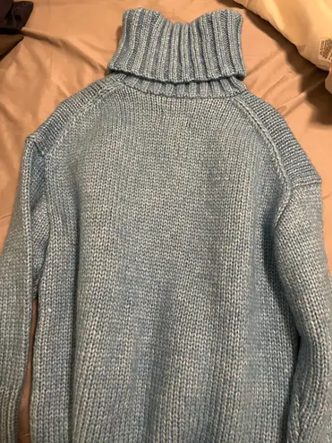 American Eagle outfitters blue turtleneck sweater