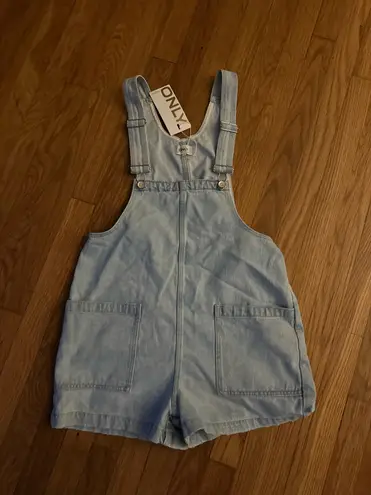 Only  short overalls in light wash blue - Image 3
