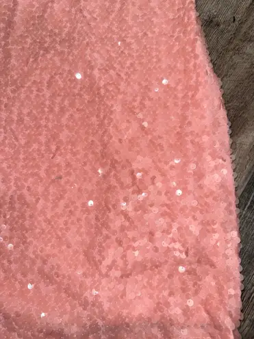 WAYF NWT Light Pink Sequin Sleeveless Strap Short Mini Dress- Size Medium