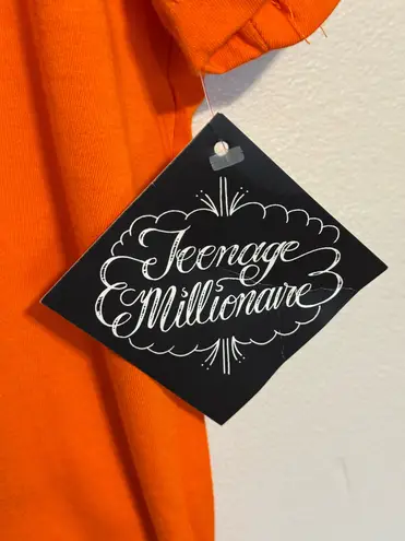 Vintage Y2K Graphic Teenage Millionaire Mary Is My Home Girl Orange Shirt Sz XL