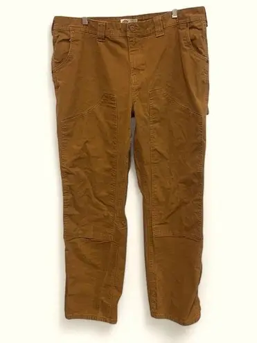 Dickies Women’s Brown Carpenter Double Knee Rugged Work Pants Jeans size 16 R