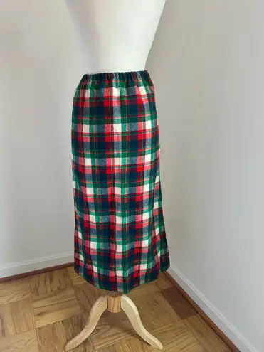 Pendleton Vintage Wool Christmas Tartan Plaid Pencil Skirt