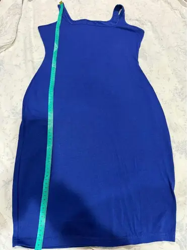 Women's Blue Bodycon Midi Dress Size M Casual Spring Size M