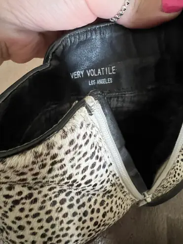 Very Volatile Spotted Hide Booties