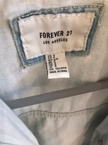 Forever 21 Crop Denim Jacket