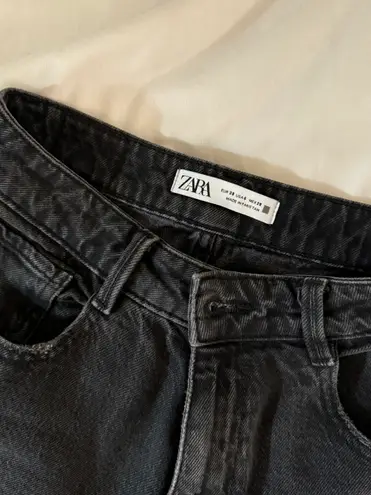 ZARA Black Straight Leg Jeans