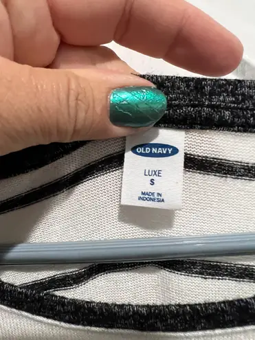 Old Navy Luxe Striped Light Weight Sweater, Sz S