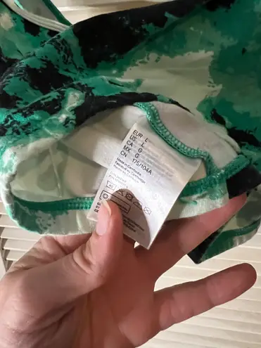 No Fear LG Green Cotton Sports Bra Bandeau