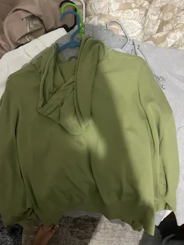 Nike Green Cropped Hoodie