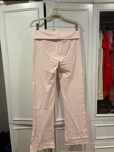 SKIMS BNWT Cotton Jersey Foldover Pants Barely Pink L