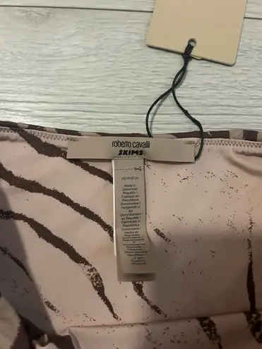 SKIMS NWT x Roberto Cavalli High-Waisted Bikini Bottom Zebra Print