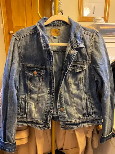 American Eagle Outfitters Dark Denim Jean Jacket