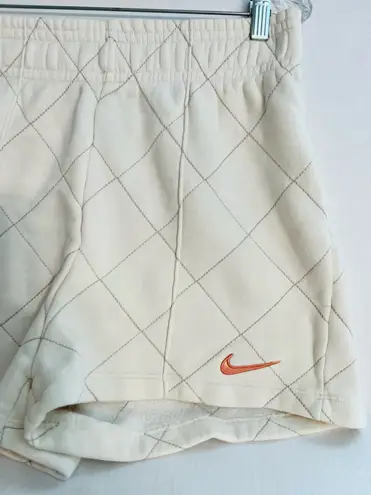 Nike  Women's Cream Quilted Shorts
