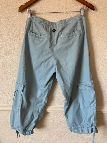 prAna Blue Cargo Cropped Pants