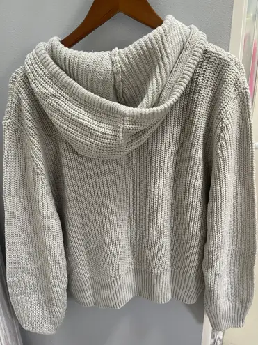 ASOS COLLUSION Knit Hoodie In Gray