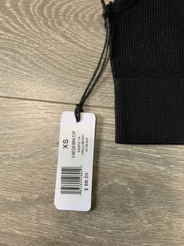 We Wore What Black Knit V-Neck Bralette