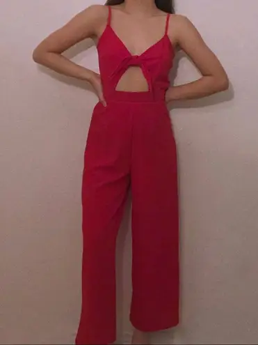 H M Red Jumpsuit Size XS 12 52 Off Retail From Hannah