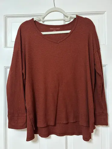 American Eagle Oversized Sweater Shirt, , Small