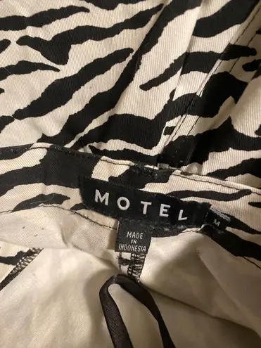 Motel Rocks Zebra Print Flare Pants