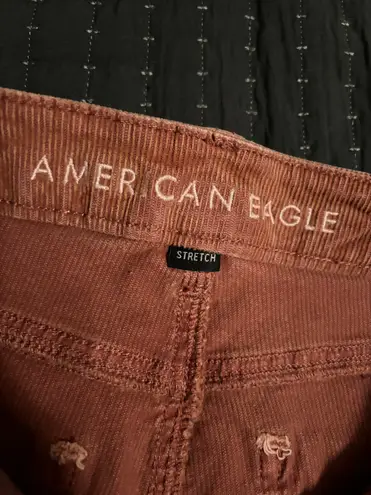 American Eagle Outfitters Corduroy, Stretch Skinny Jeans. Size 2R. Mauve Color, Stretch, Mauve Color.