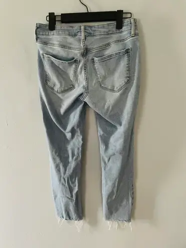 Old Navy rockstar mid rise distressed ripped ankle jeans size 2