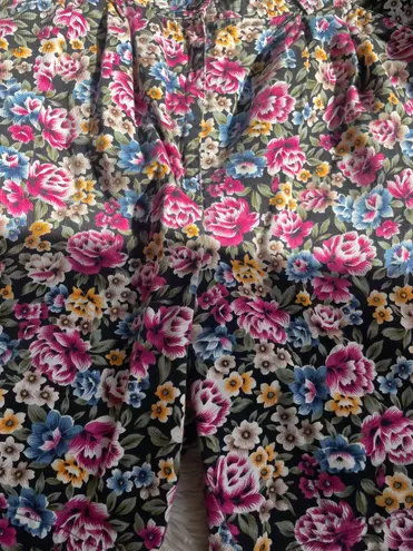 Karen Scott Vintage floral trouser high waist shorts