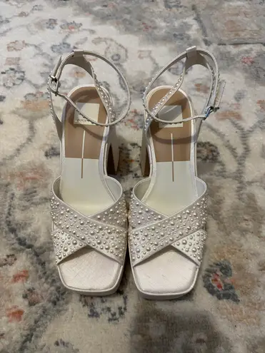 Dolce Vita Wessi Pearl Heels White Size 9