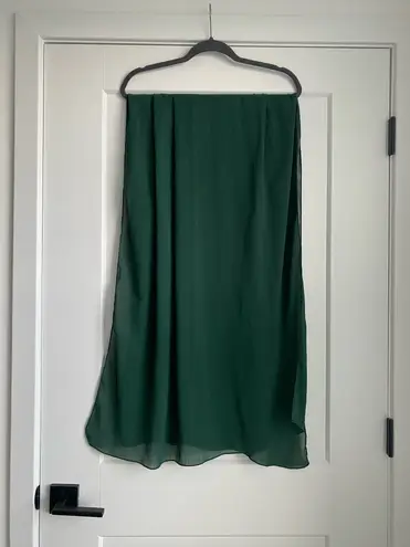 Premium Chiffon Rectangle Hijab In Bottle Green For Women