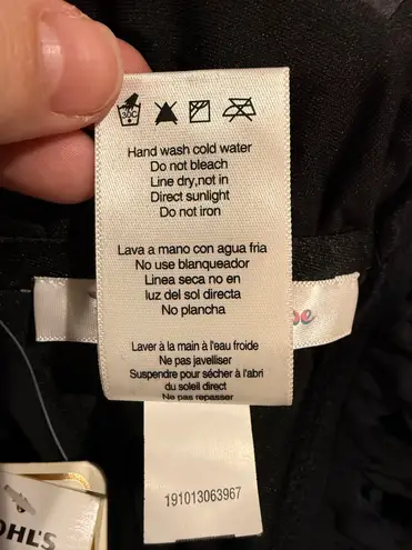 Pink Envelope Bikini Top Womens Size 1X Black Fringe Adjustable Bohemian