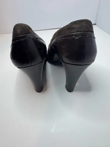 Linea Paolo Brown Suede Heels Size 7.5M